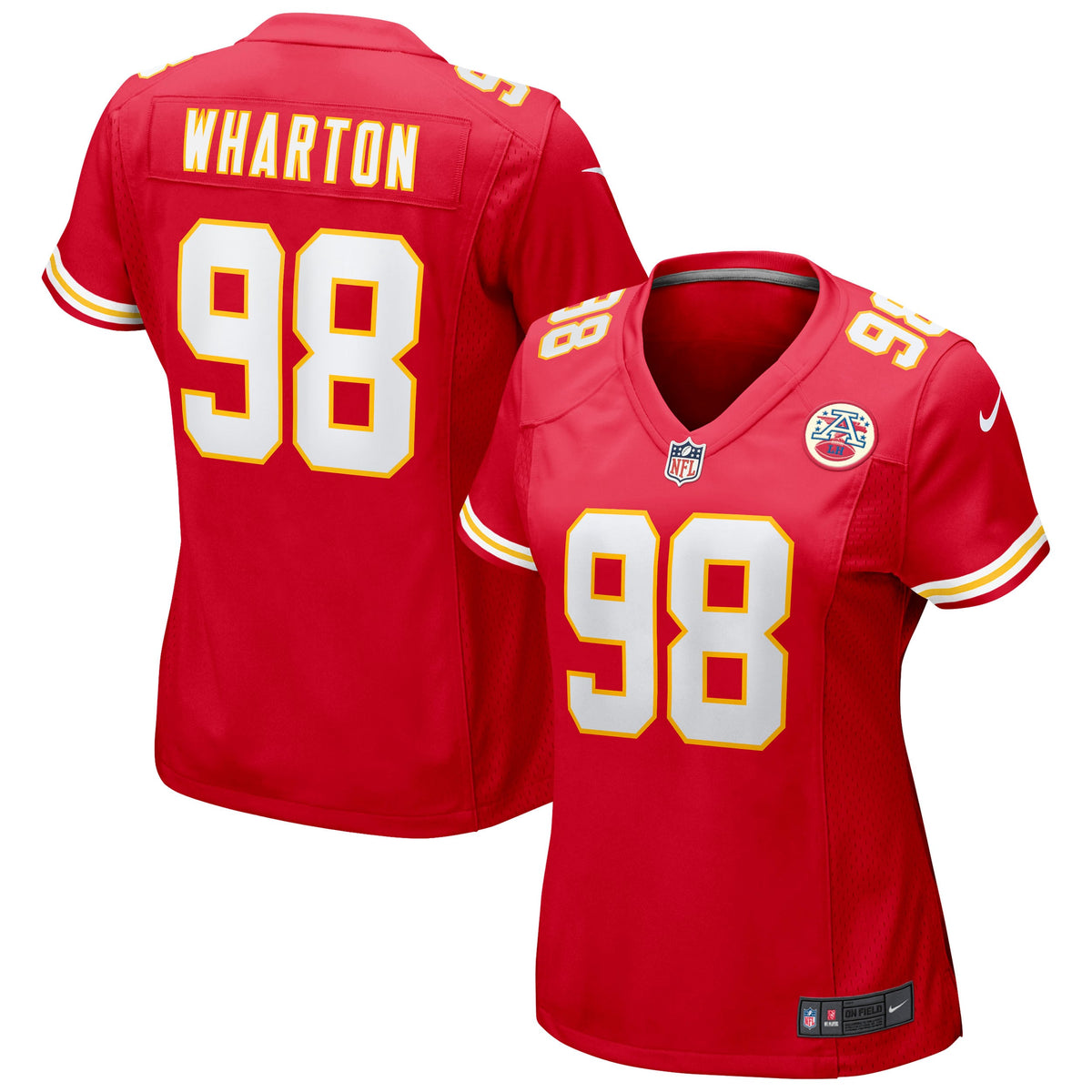 Tershawn Wharton Kansas City Chiefs Nike Women's Game Jersey - Red(S)